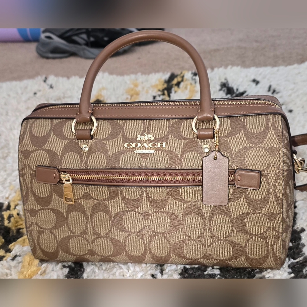 Coach Signature Brown Handbag